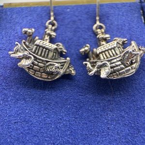 Sterling Noah’s Arc earrings